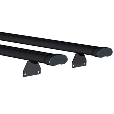 Багажники АЭРО с высоким кронштейном на рейлинги с боковым креплением Чёрный купить недорого с доставкой в Лермонтов