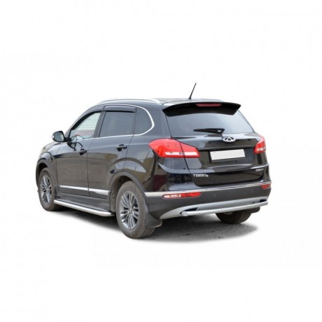 Защита заднего бампера «Труба» для Сhery Tiggo 5 (2016-н.в.)(Окрашенное) купить недорого с доставкой в Лермонтов